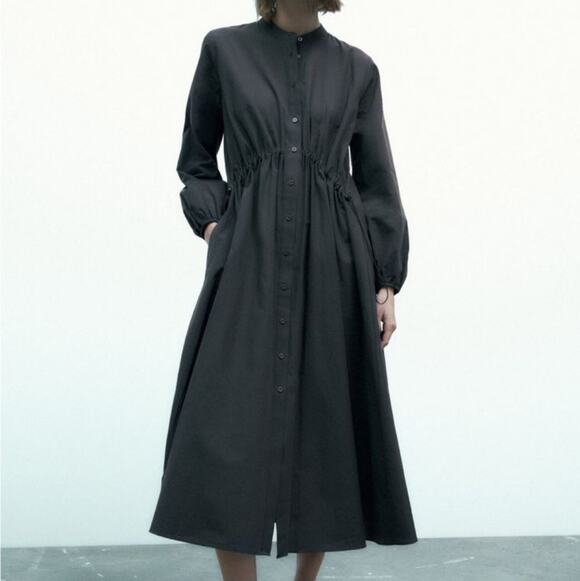 Zara Dresses & Skirts - Zara button front adjustable waist size S